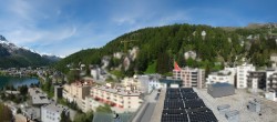 Archiv Foto Webcam St. Moritz Dorf II Ausblick Hotel Schweizerhof Richtung St. Moritz Bad 09:00