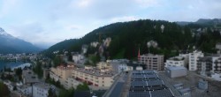 Archived image Webcam St. Moritz village II View from Hotel Schweizerhof towards St. Moritz Bad 05:00