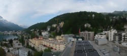 Archived image Webcam St. Moritz village II View from Hotel Schweizerhof towards St. Moritz Bad 07:00