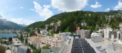Archived image Webcam St. Moritz village II View from Hotel Schweizerhof towards St. Moritz Bad 11:00