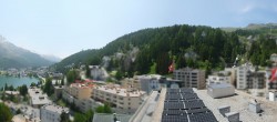 Archiv Foto Webcam St. Moritz Dorf II Ausblick Hotel Schweizerhof Richtung St. Moritz Bad 13:00