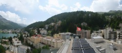 Archiv Foto Webcam St. Moritz Dorf II Ausblick Hotel Schweizerhof Richtung St. Moritz Bad 15:00