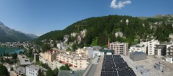 Archiv Foto Webcam St. Moritz Dorf II Ausblick Hotel Schweizerhof Richtung St. Moritz Bad 09:00