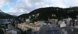 Archived image Webcam St. Moritz village II View from Hotel Schweizerhof towards St. Moritz Bad 06:00