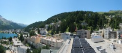 Archiv Foto Webcam St. Moritz Dorf II Ausblick Hotel Schweizerhof Richtung St. Moritz Bad 13:00
