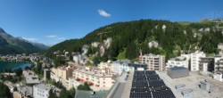 Archiv Foto Webcam St. Moritz Dorf II Ausblick Hotel Schweizerhof Richtung St. Moritz Bad 09:00