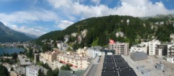 Archived image Webcam St. Moritz village II View from Hotel Schweizerhof towards St. Moritz Bad 09:00