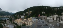 Archived image Webcam St. Moritz village II View from Hotel Schweizerhof towards St. Moritz Bad 11:00
