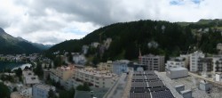 Archived image Webcam St. Moritz village II View from Hotel Schweizerhof towards St. Moritz Bad 13:00