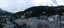 Archived image Webcam St. Moritz village II View from Hotel Schweizerhof towards St. Moritz Bad 19:00