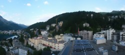 Archived image Webcam St. Moritz village II View from Hotel Schweizerhof towards St. Moritz Bad 06:00