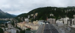 Archived image Webcam St. Moritz village II View from Hotel Schweizerhof towards St. Moritz Bad 07:00