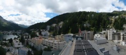 Archiv Foto Webcam St. Moritz Dorf II Ausblick Hotel Schweizerhof Richtung St. Moritz Bad 13:00
