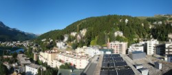 Archiv Foto Webcam St. Moritz Dorf II Ausblick Hotel Schweizerhof Richtung St. Moritz Bad 07:00