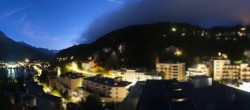 Archived image Webcam St. Moritz village II View from Hotel Schweizerhof towards St. Moritz Bad 19:00