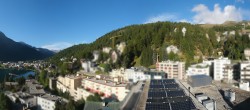 Archived image Webcam St. Moritz village II View from Hotel Schweizerhof towards St. Moritz Bad 08:00