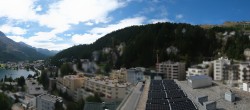 Archived image Webcam St. Moritz village II View from Hotel Schweizerhof towards St. Moritz Bad 13:00