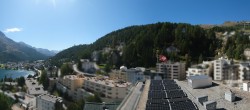 Archiv Foto Webcam St. Moritz Dorf II Ausblick Hotel Schweizerhof Richtung St. Moritz Bad 13:00