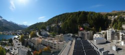 Archiv Foto Webcam St. Moritz Dorf II Ausblick Hotel Schweizerhof Richtung St. Moritz Bad 13:00