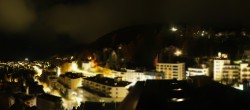 Archived image Webcam St. Moritz village II View from Hotel Schweizerhof towards St. Moritz Bad 23:00
