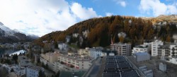 Archived image Webcam St. Moritz village II View from Hotel Schweizerhof towards St. Moritz Bad 09:00