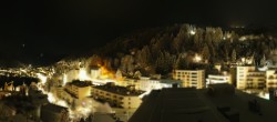 Archived image Webcam St. Moritz village II View from Hotel Schweizerhof towards St. Moritz Bad 23:00