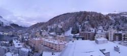 Archived image Webcam St. Moritz village II View from Hotel Schweizerhof towards St. Moritz Bad 06:00