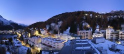 Archiv Foto Webcam St. Moritz Dorf II Ausblick Hotel Schweizerhof Richtung St. Moritz Bad 05:00