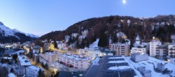 Archived image Webcam St. Moritz village II View from Hotel Schweizerhof towards St. Moritz Bad 06:00