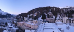 Archiv Foto Webcam St. Moritz Dorf II Ausblick Hotel Schweizerhof Richtung St. Moritz Bad 06:00