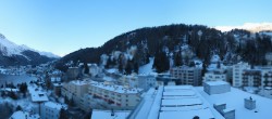 Archiv Foto Webcam St. Moritz Dorf II Ausblick Hotel Schweizerhof Richtung St. Moritz Bad 07:00
