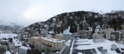 Archiv Foto Webcam St. Moritz Dorf II Ausblick Hotel Schweizerhof Richtung St. Moritz Bad 13:00