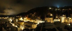 Archiv Foto Webcam St. Moritz Dorf II Ausblick Hotel Schweizerhof Richtung St. Moritz Bad 23:00