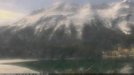 Archived image Webcam St. Moritz village III View from Hotel Schweizerhof towards lake St. Moritz 09:00