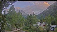 Archiv Foto Webcam Blick Campingplatz Morteratsch 19:00