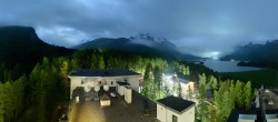 Archived image Webcam Engadin - Lake Silsersee 23:00