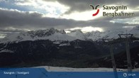 Archived image Webcam gondola "Panoramabahn", Savognin in Grisons 06:00