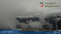 Archived image Webcam gondola "Panoramabahn", Savognin in Grisons 08:00