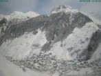 Archiv Foto Webcam Blick auf das Dorf Vals 13:00