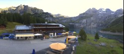 Archiv Foto Webcam Kandersteg: Oeschinensee (1578 m) 08:00