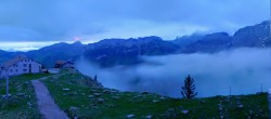 Archiv Foto Webcam Ebenalp Bergstation 01:00
