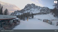 Archived image Webcam Sexten Dolomites: Top station Rotwand 07:00