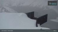 Archived image Webcam Schnalstal Gletscherbahn - Top Station 08:00
