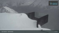 Archived image Webcam Schnalstal Gletscherbahn - Top Station 16:00