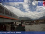 Archived image Webcam base station Kronplatz I and II, South Tyrol 09:00