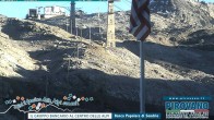 Archiv Foto Webcam Stilfser Joch: Blick auf die Gondel 17:00