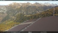 Archived image Webcam middle station alp Lusia, Trentino 11:00