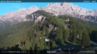 Archiv Foto Webcam Bergstation des Sesselliftes Pian Pecei-Pra Martin 06:00