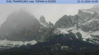 Archiv Foto Webcam Tofana di Rozes (3.225 m) 13:00