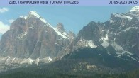 Archiv Foto Webcam Tofana di Rozes (3.225 m) 13:00